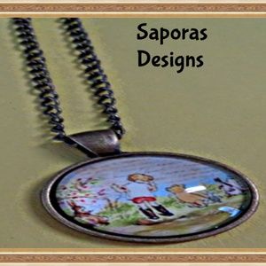 Disney Winnie The Pooh Inspired Antique Necklace